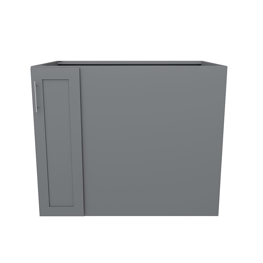 35" High Lower Corner Cabinets - Thermofoil Doors